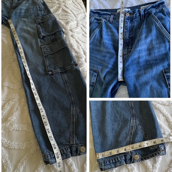 ARITZIA DENIM FORUM 90’s Millie Hi-Rise Cargo Jeans Women's Size 27 - Picture 15 of 15